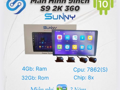 Màn Hình Android Ô Tô Sunny S9 2K Cam 360
